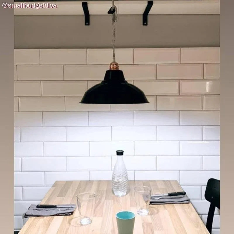 Lampenkap zwart metaal e27 fitting metaal