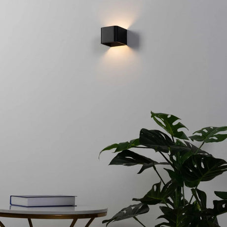 Wandlamp Quadra led zwart metaal warm wit dimbaar - FOIR