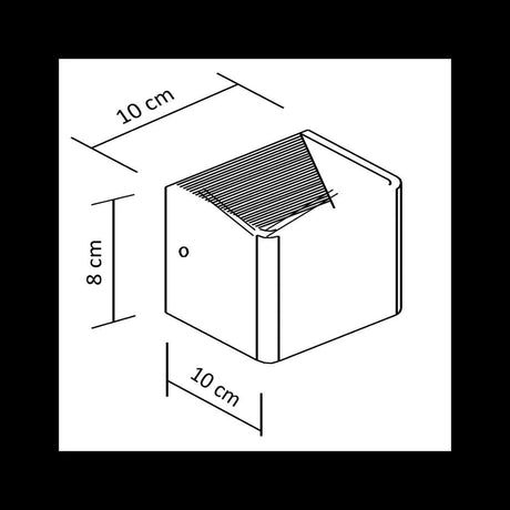 Wandlamp Quadra led zwart metaal warm wit dimbaar - FOIR