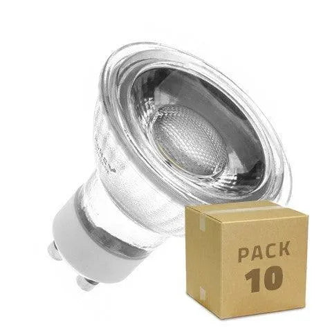Gu10 dimbaar 10 stuks inbouwspot glas modern led