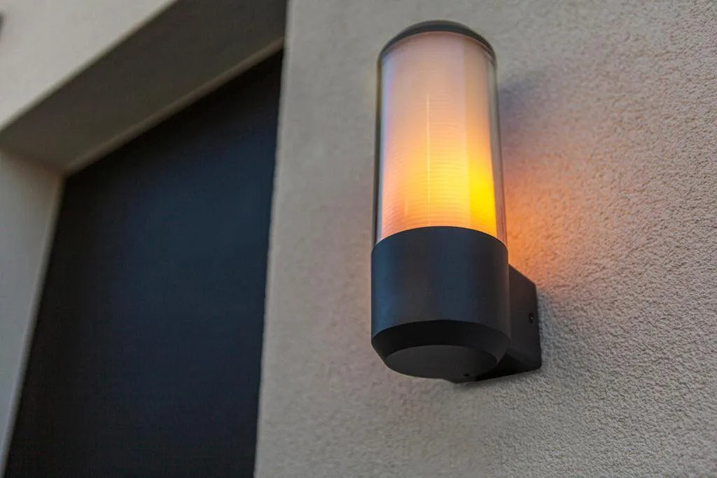 Buitenlamp Grijs E27 fitting Heros 26cm modern - FOIR