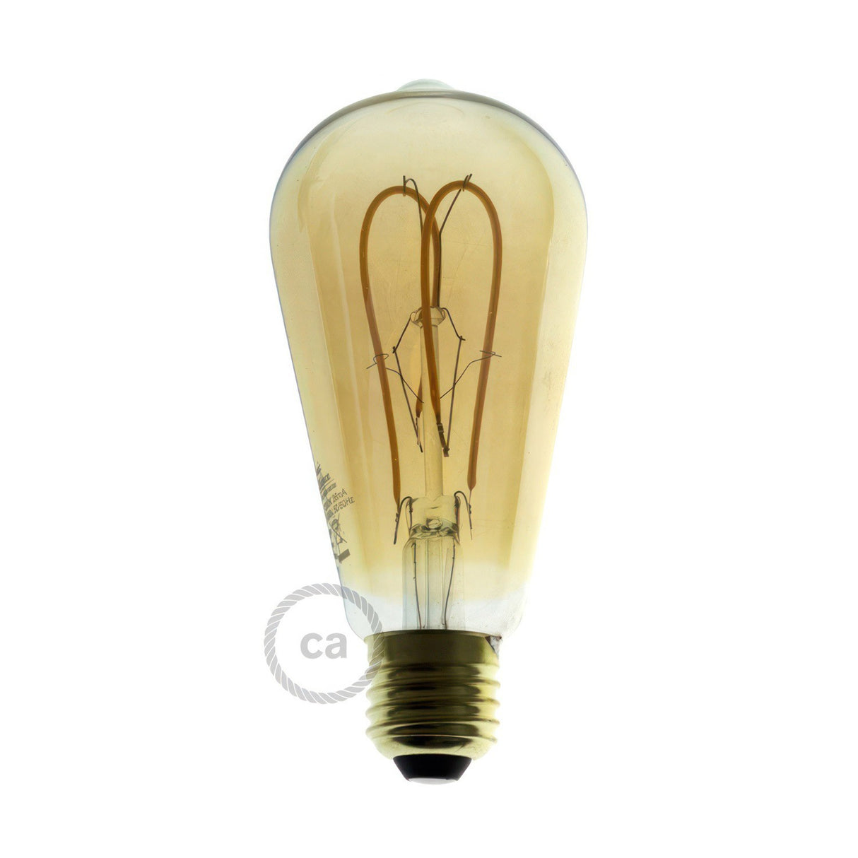 Kroonluchter Zwart modern 6x E27 ST64 (met lampen)