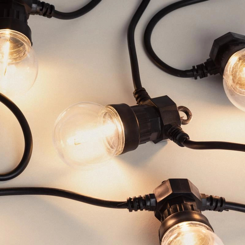 Lichtslinger buiten zwart 12V 10x LED Easyfit 5.65 meter