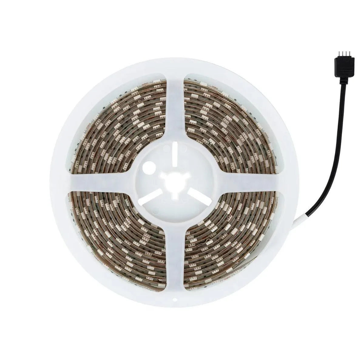 Set van 5m 24W 30LED/m IP65 RGB LED strip met afstandsbediening, controller en voeding - FOIR
