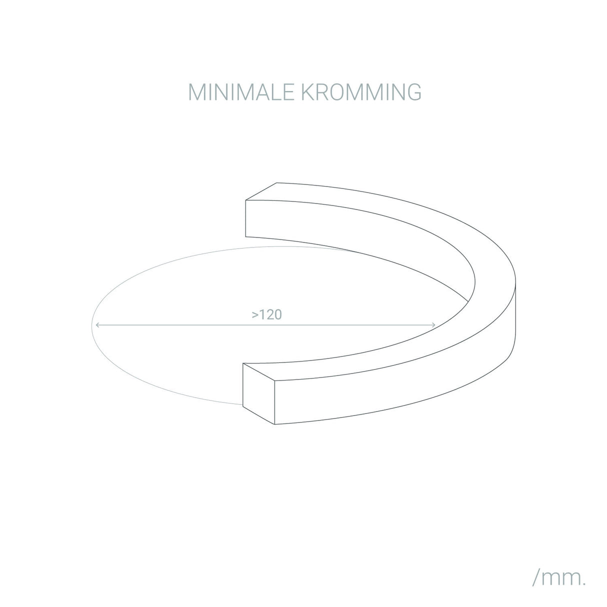 Neon half rond led Warm wit 3000k 1 - 50 meter