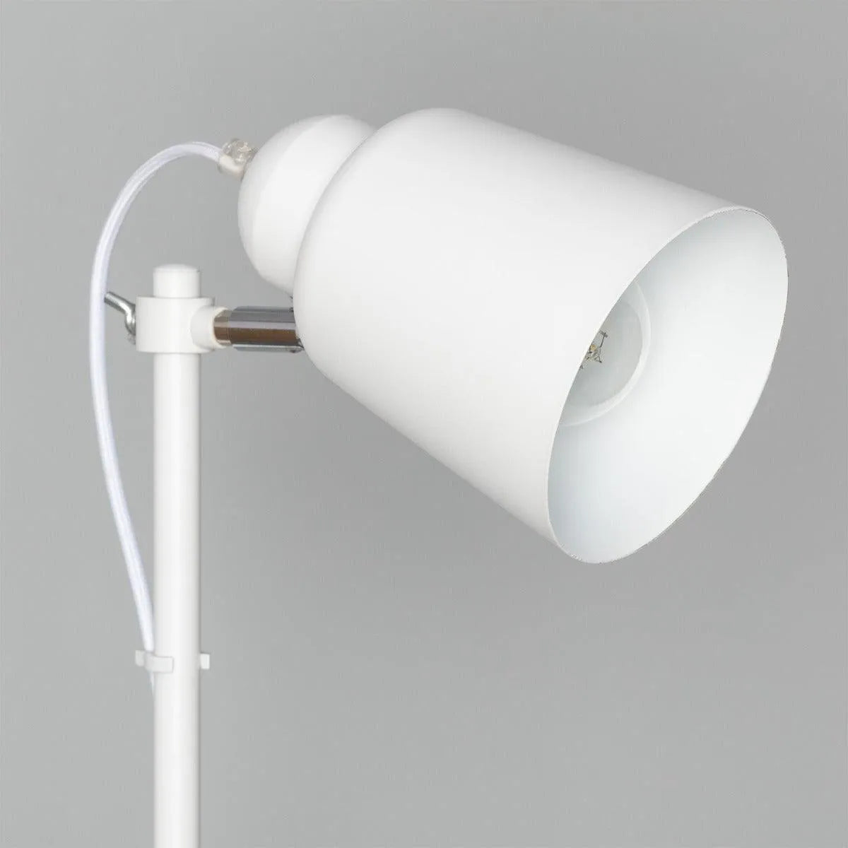 Staande lamp wit e14 fitting led lamp stekker