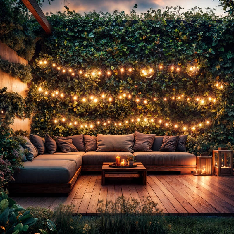 Lichtslinger buiten zwart 12V 10x LED Easyfit 5.65 meter