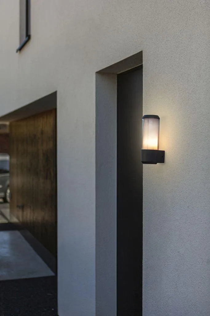 Buitenlamp Grijs E27 fitting Heros 26cm modern - FOIR