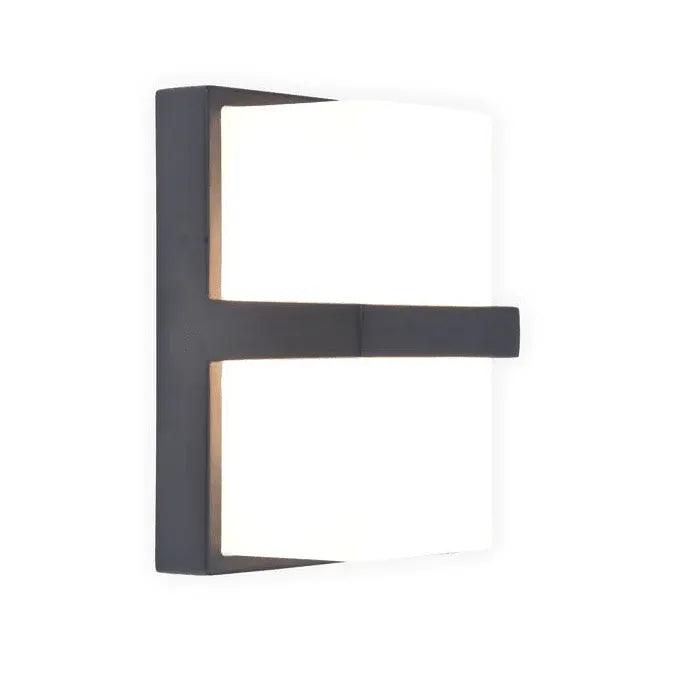 Buitenlamp zwart led Stella gevelverlichting donkergrijs gevelverlichting 19 cm - FOIR