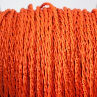 Mat Oranje gevlochten strijkijzersnoer