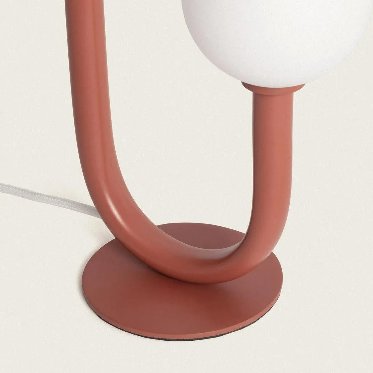 Tafellamp terracotta met opaalglas 2x G9 fittingen 'Lombardo' - FOIR