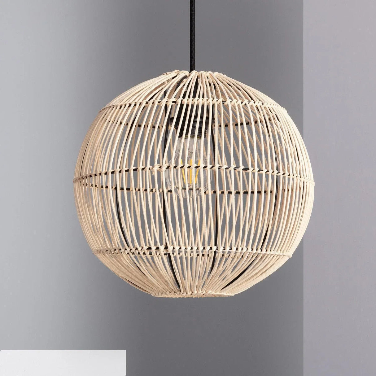 Hanglamp hout e27 fitting open ontwerp led lamp