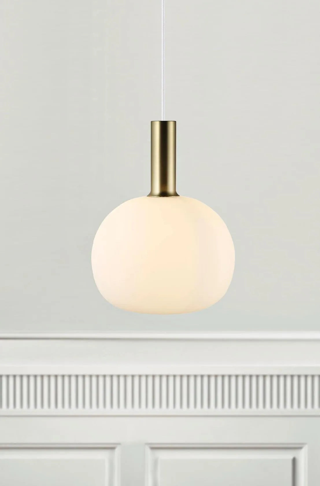 Hanglamp glas modern E27 fitting opaal glas nordlux