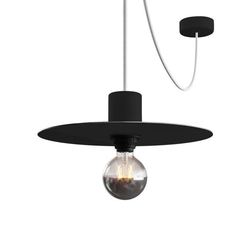 Hanglamp zwart design rond led lamp disc