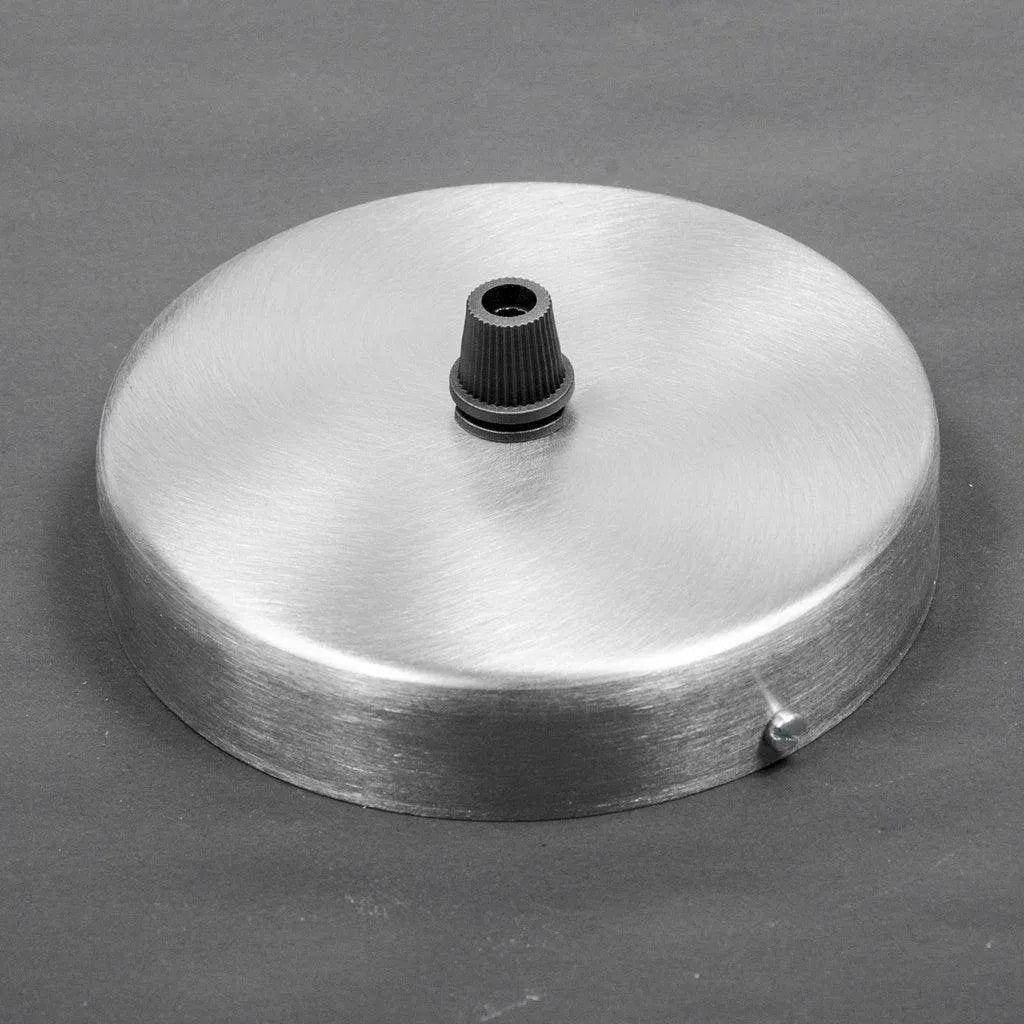 Brushed staal plafondkap 1 uitgang