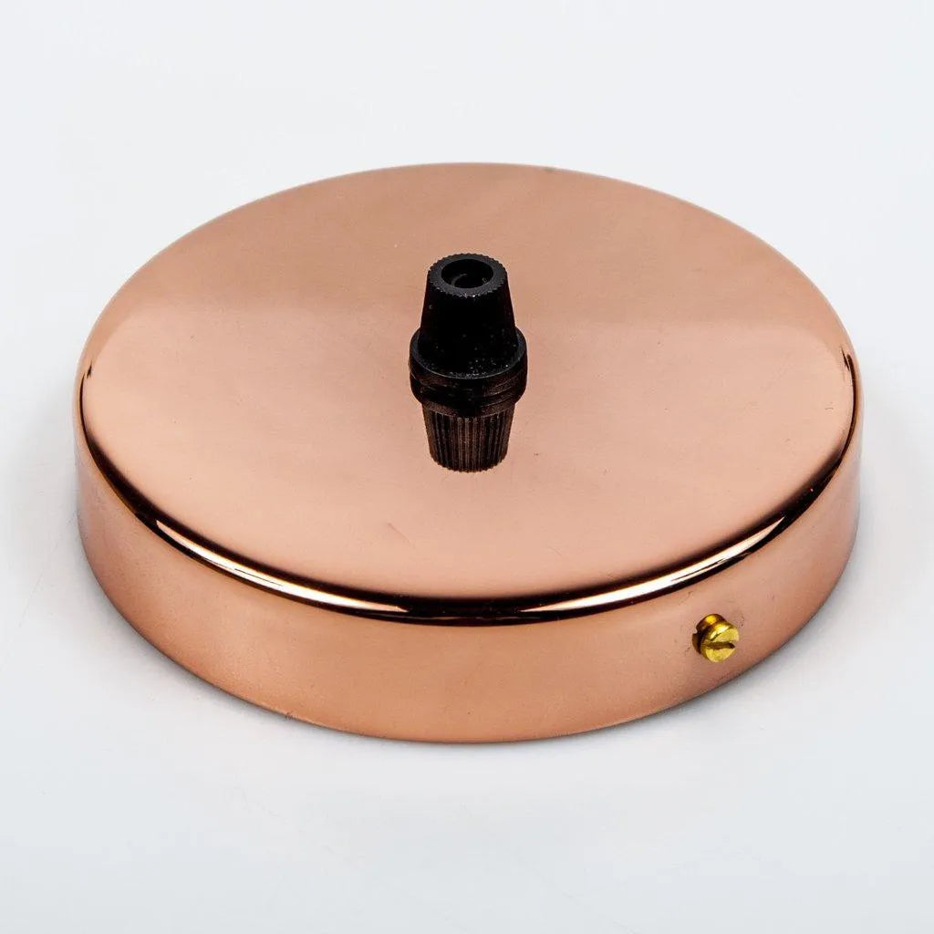 Plafondkap koper 1 uitgang 105mm