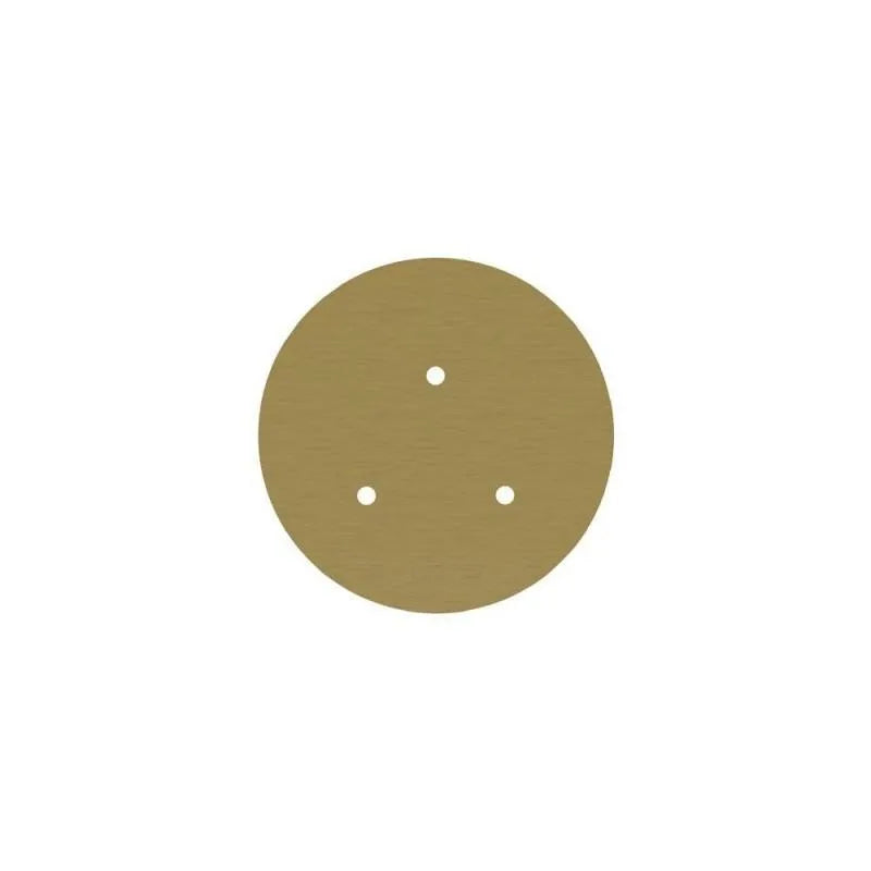 Ronde plafondkap minimalistisch 200mm 3 uitgangen - kleur satijn messing - FOIR