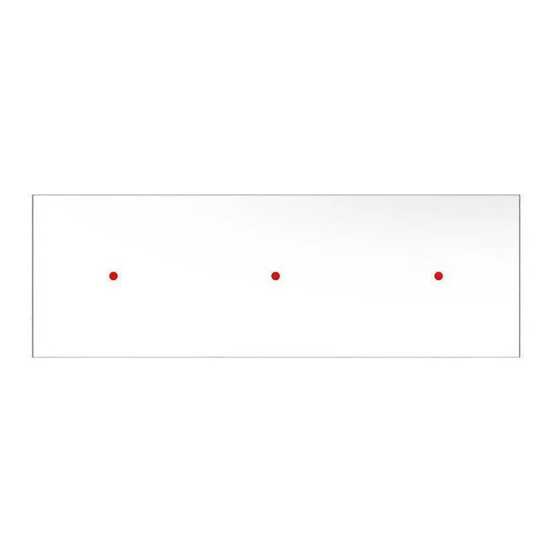 Plafondrozet XXL metaal 3 lampen snoeren wit groot 67 cm - FOIR