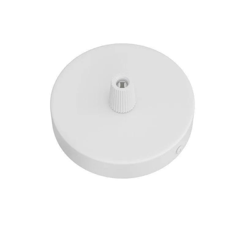 Plafondkap wit metaal 1 uitgang rond 83mm