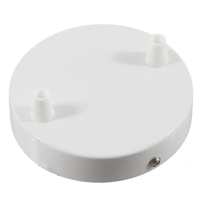 Plafondkap metaal 2 uitgangen 120mm