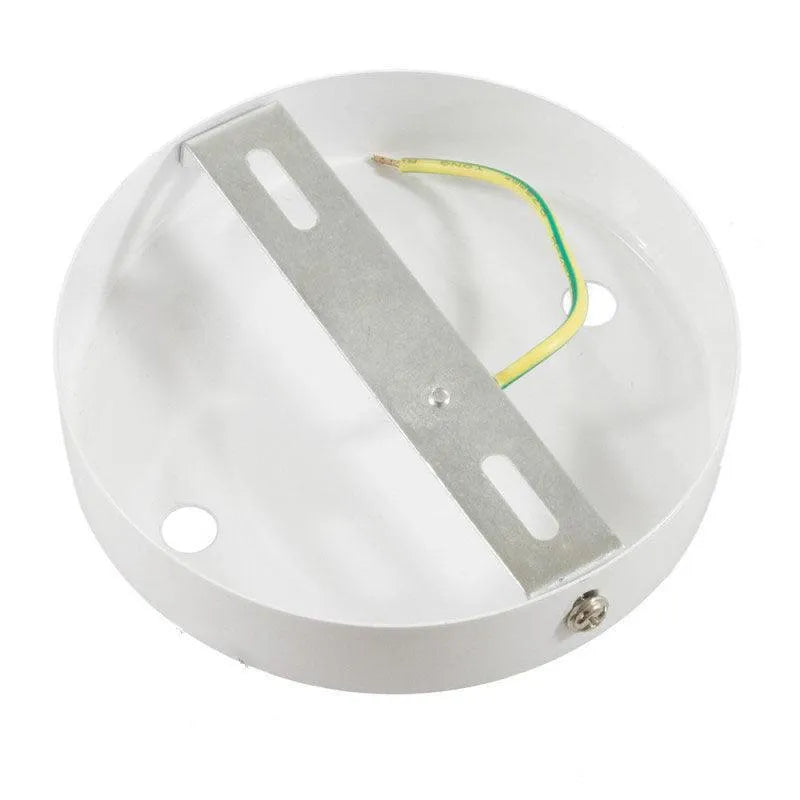 Plafondkap wit rond 120mm 2 uitgangen