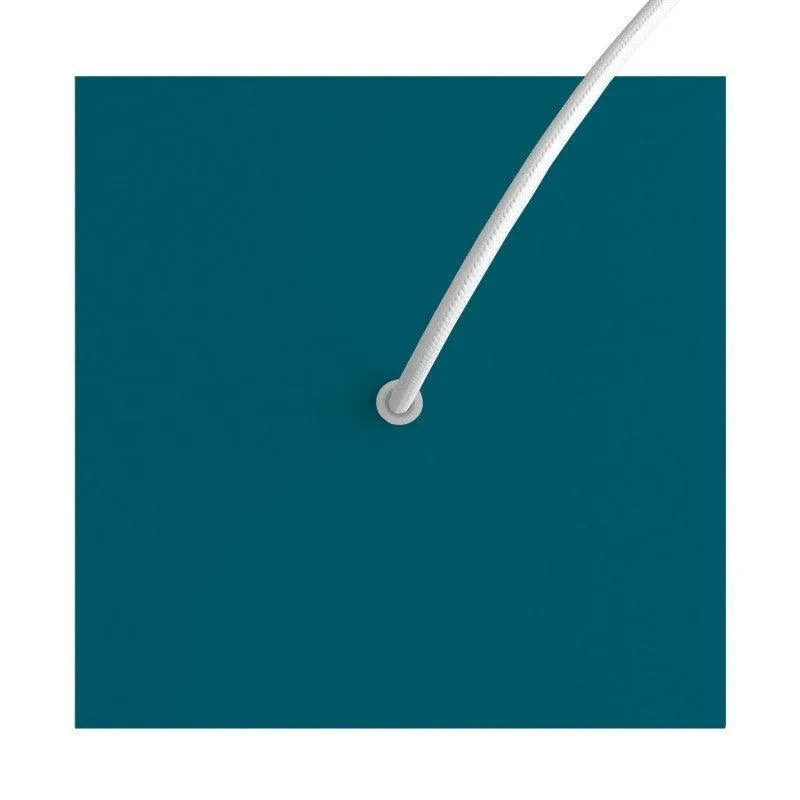 plafondkap zeegroen 1 uitgang vierkant design