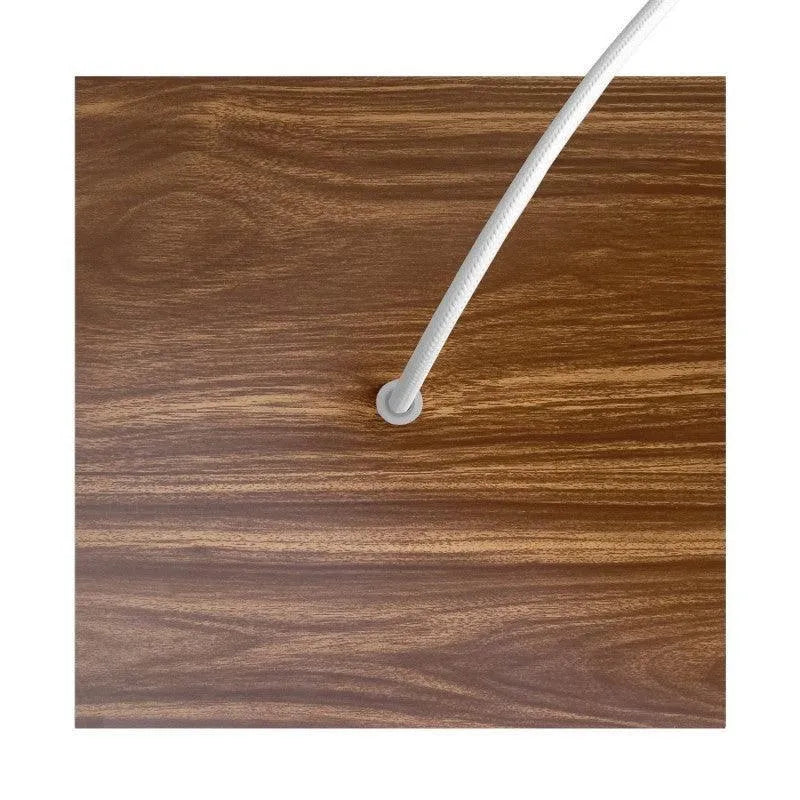 Plafondkap vierkant 1 uitgang 200mm breed hout