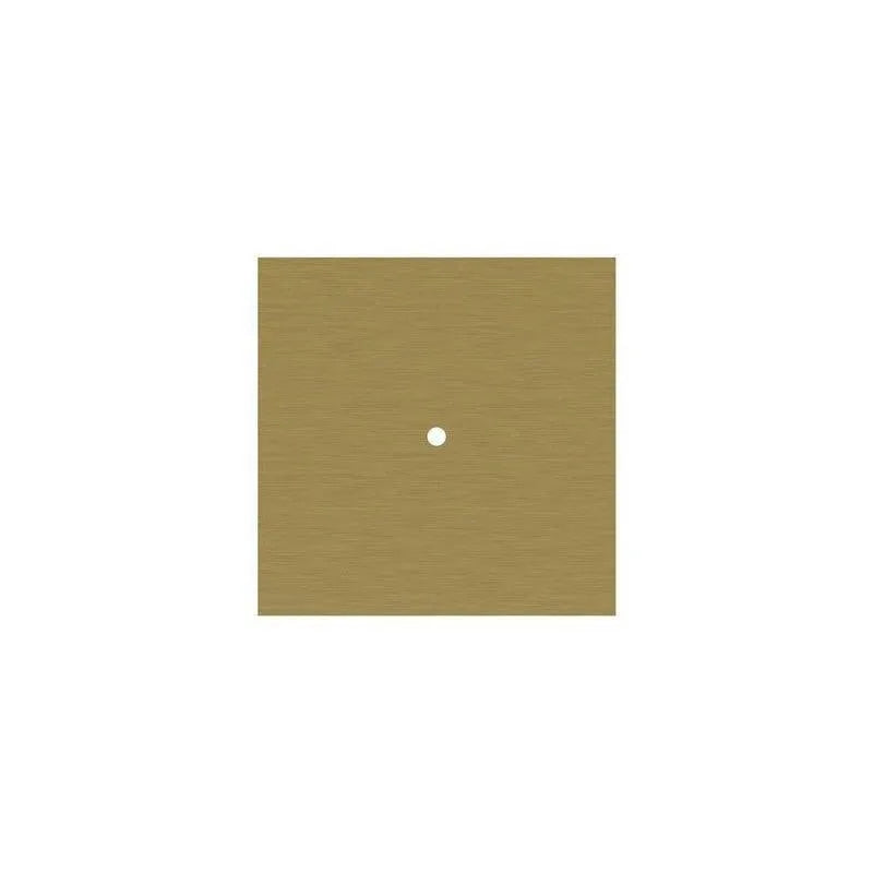 Plafondkap vierkant satijn messing 1 uitgang 200mm - FOIR