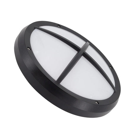 Plafondlamp Buitenlamp zwart rond IP65 led 13,5W