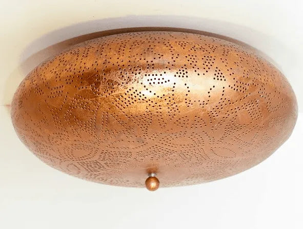 plafondlamp goud met fitting filigrain
