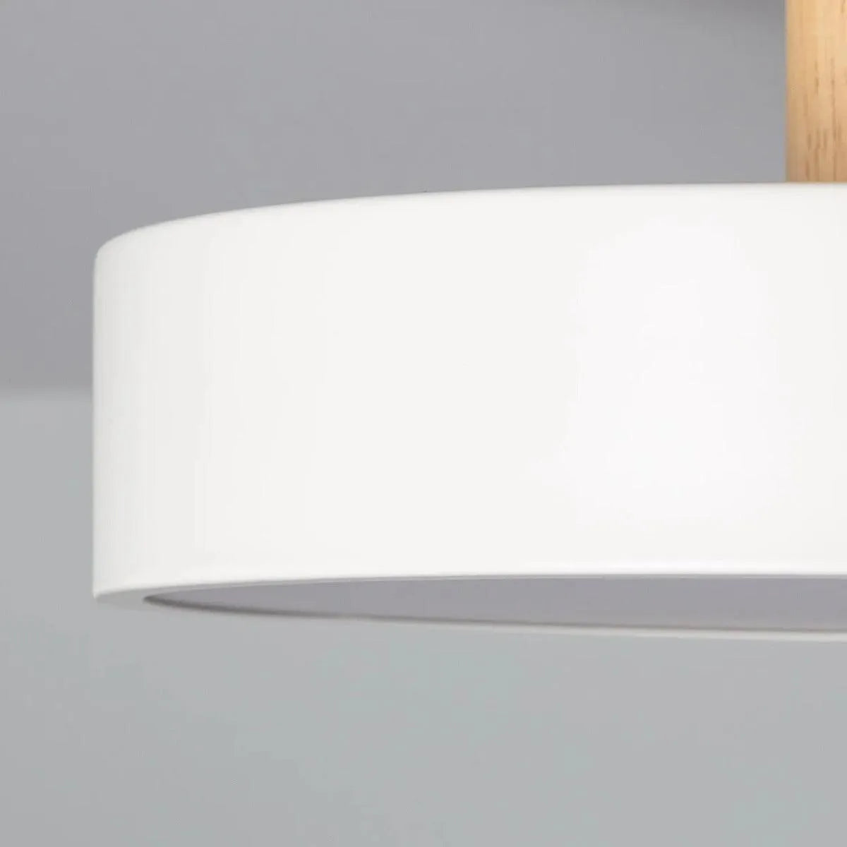 Plafondlamp hout & wit met CCT & LED 'Dominique' - FOIR