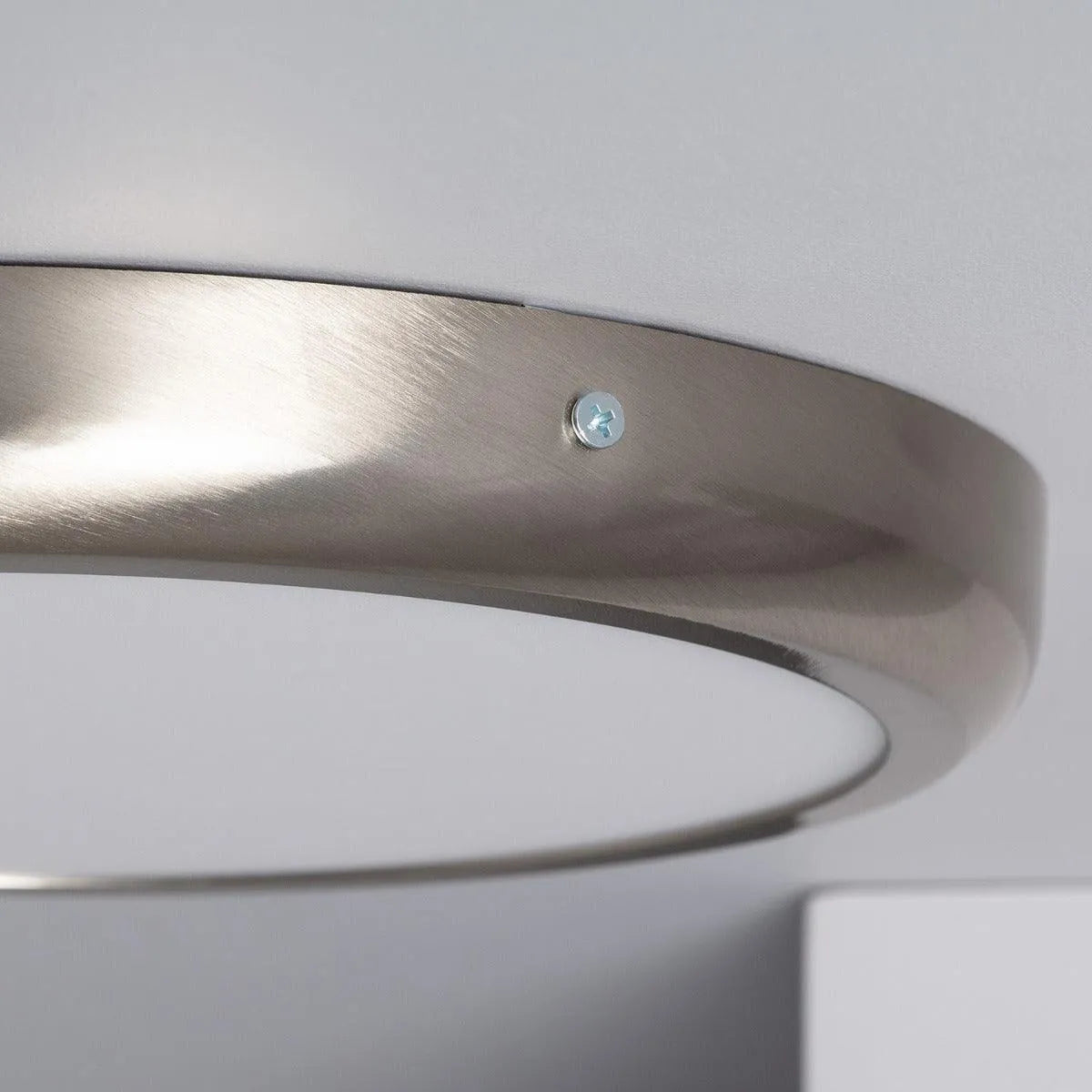 zilveren plafondlamp led lamp warm wit design modern rond