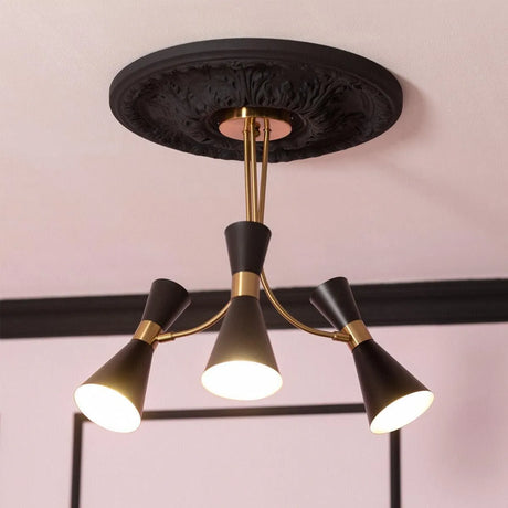 plafondspot e27 fitting verstelbaar modern hout zwart