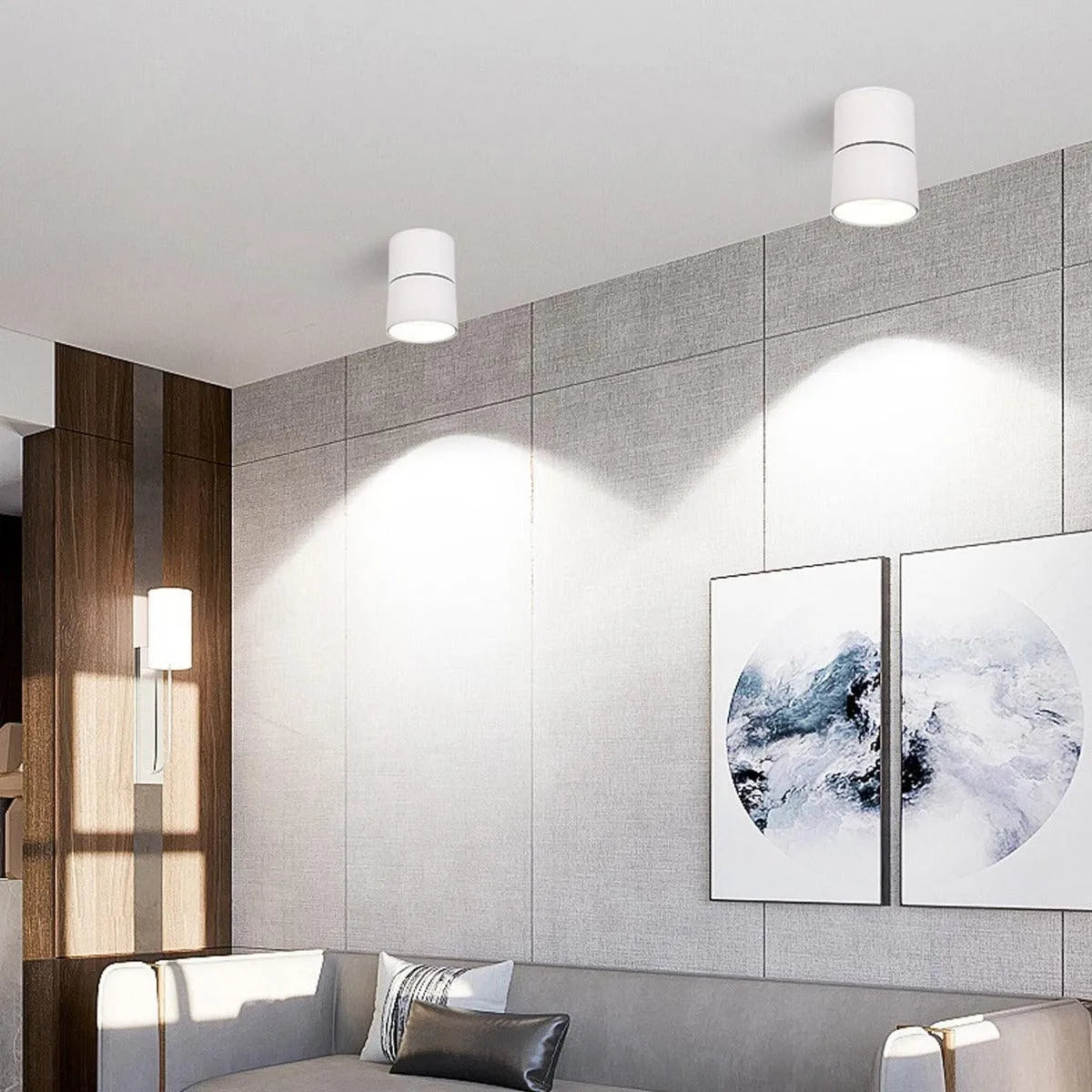 Witte plafondspot modern verstelbaar modern led lamp