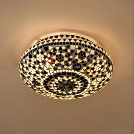 mozaiek plafondlampen e27 metaal glas oosters