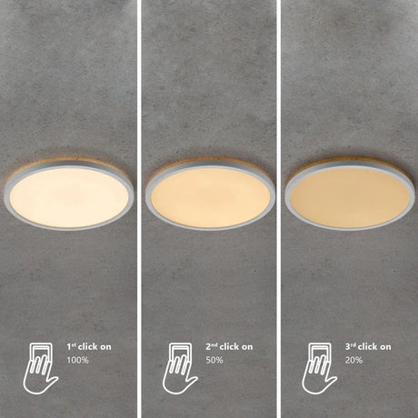 Plafondlamp dimbaar wit rond 'Oja 29' Nordlux 3-stap dimbaar moodmaker 18W led 2700k 290mm - FOIR