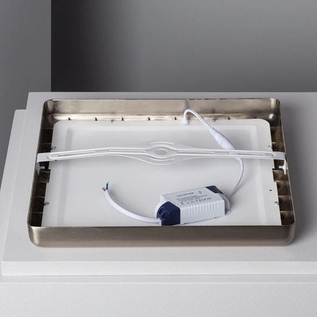 led plafondverlichting opbouw zilver led lamp