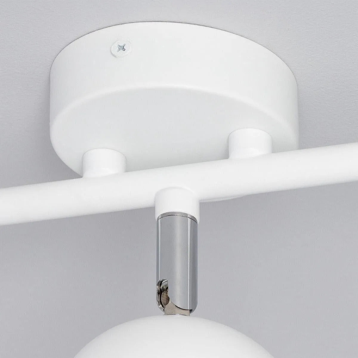 plafondkap witte plafondlamp met 3 spots