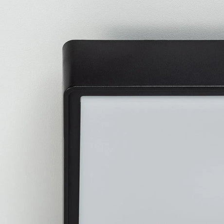 Vve verlichting vierkant zwart plafond lamp zwart voor buiten