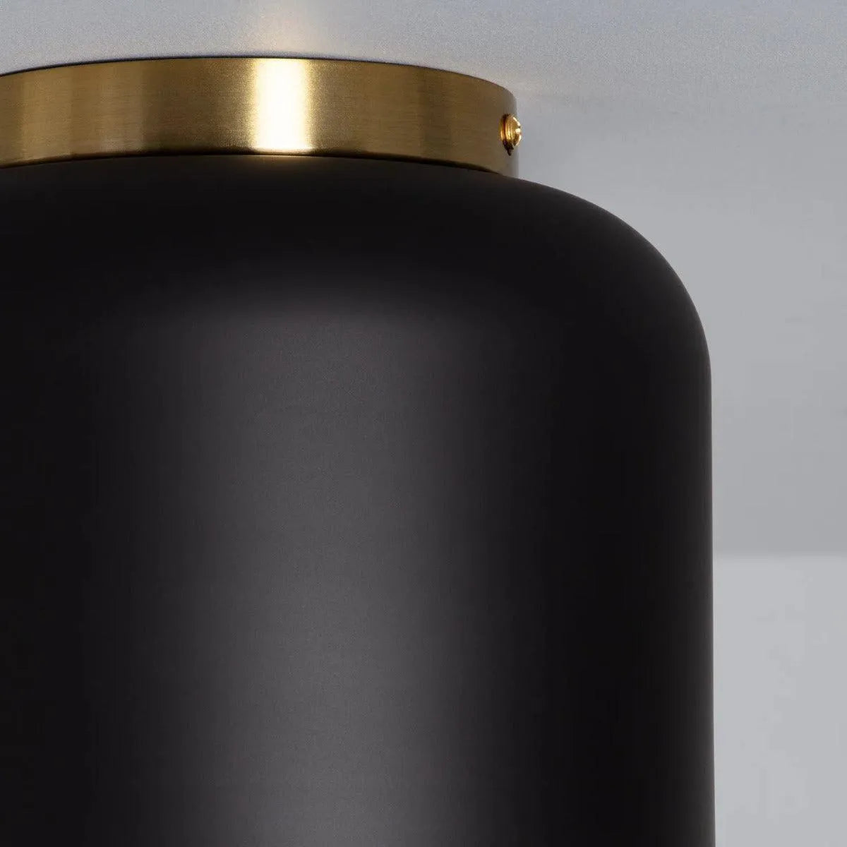 Plafondlamp zwart of wit & goud rond 'Koloman' E27 fitting design lamp 200mm - FOIR