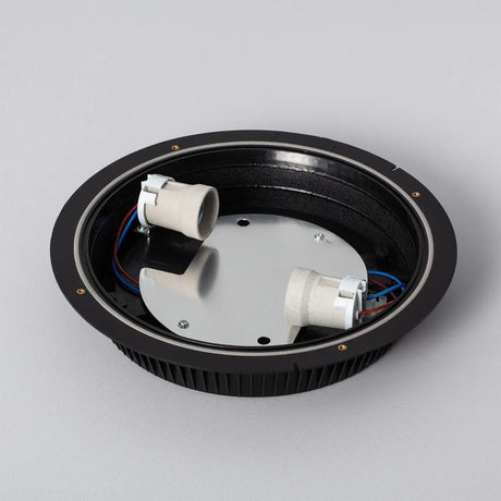 Wandlamp ip65 rond zwart vve