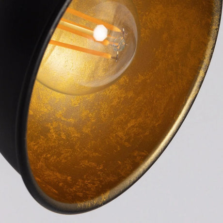 plafondlamp met 4 verstelbare kappen zwart