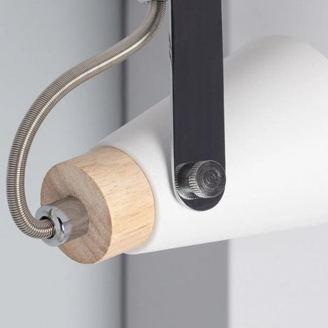 Spot hout wit 'Anna' GU10 fitting 2 spots - FOIR