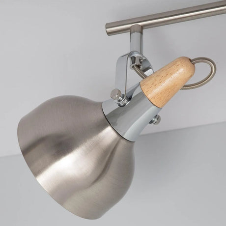 Plafondspot e14 fitting verstelbaar hout