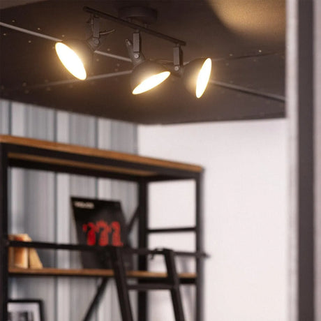 plafondspot 3 lampen zwart goud e14 fitting modern
