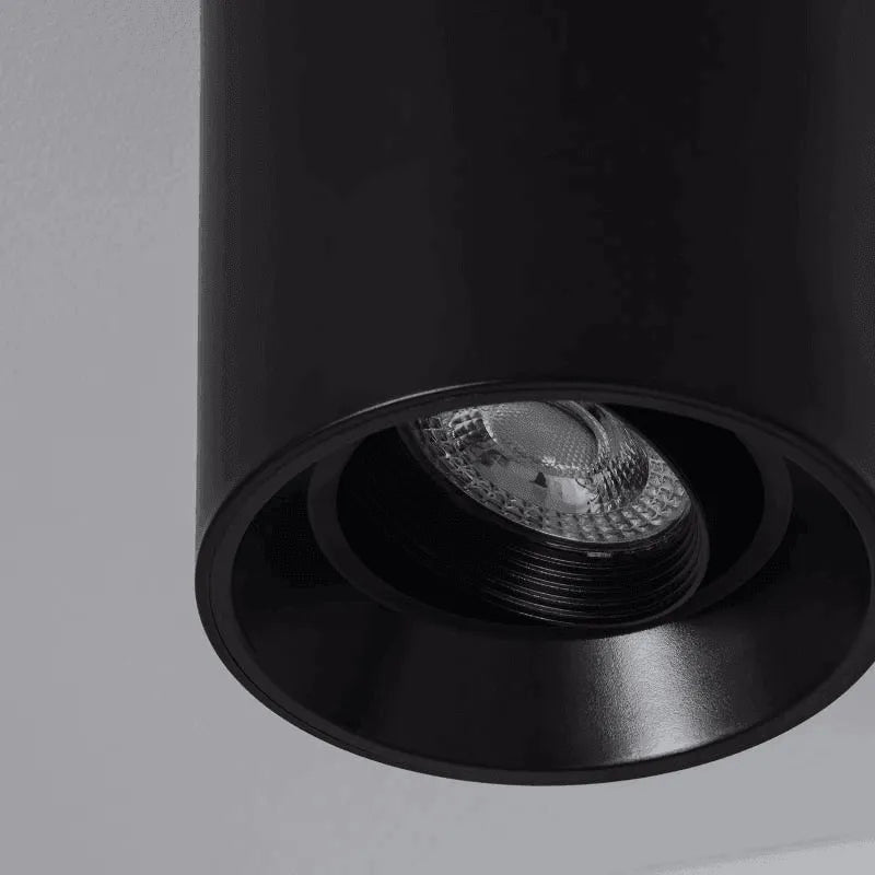 Plafondlamp downlighter gu10 zwart rond 'Spaces' rond - FOIR