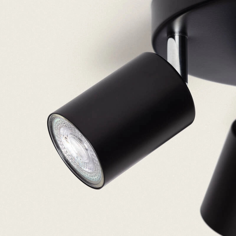 Plafondspot zwart verstelbaar 'Dirk' GU10 led lamp