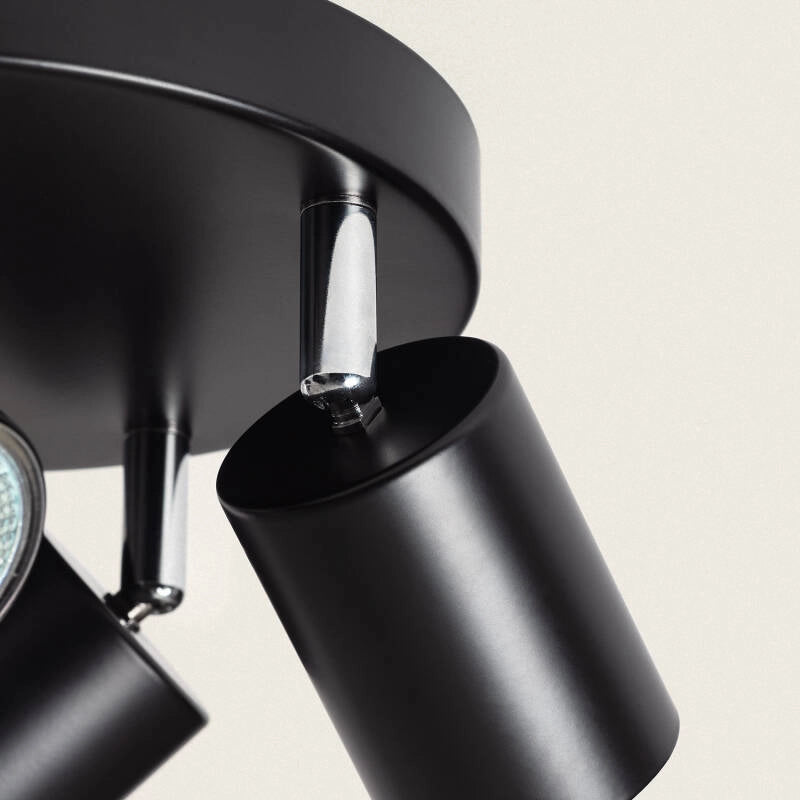 Plafondspot zwart verstelbaar 'Dirk' GU10 led lamp