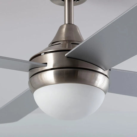 Plafondventilator 'Gino' nikkel E27 fitting met afstandsbediening 110 cm - FOIR