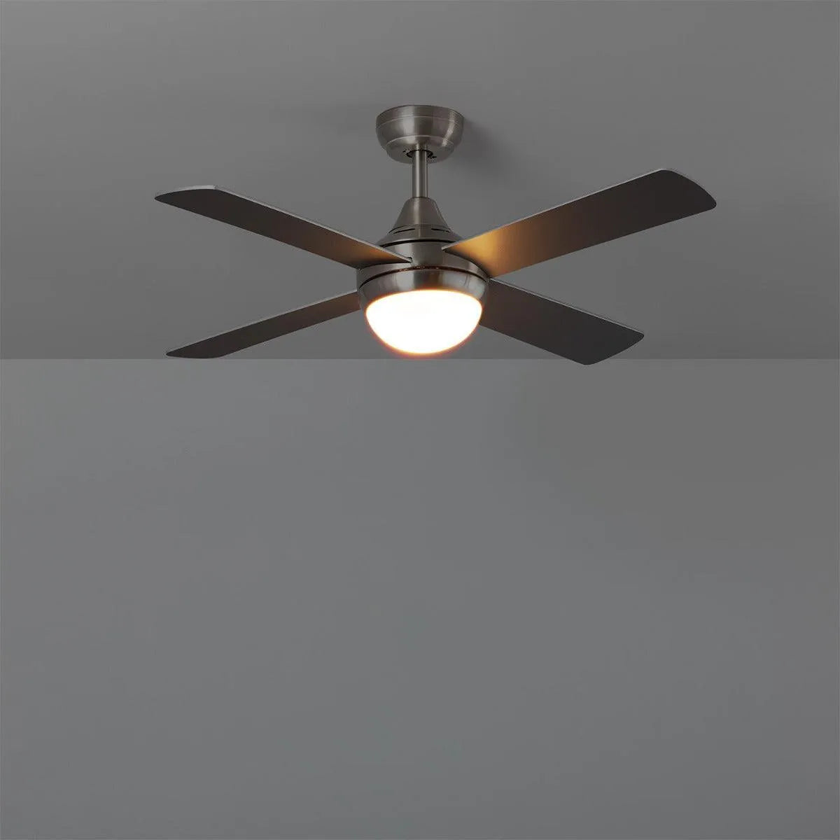 Plafondventilator Smart WiFi Nikkel 110cm Motor AC nikkel zilver - FOIR